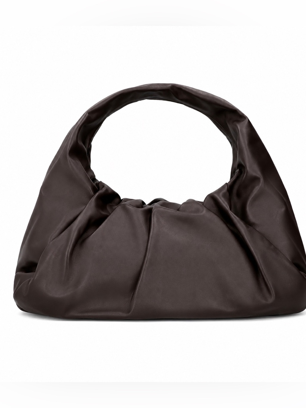 BOTTEGA VENETA Inspired Genuine Leather The Shoulder Pouch • Choc Brown NWOT